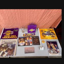 Lot Of Vintage 00-2010 Los Angeles Lakers: Memorabilia NBA Champions Kobe Bryant