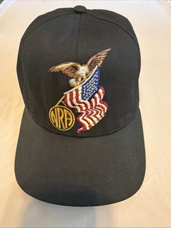 Vintage NRA Snapback Hat Millennium Endowment Member Eagle Flag Rifle USA Made