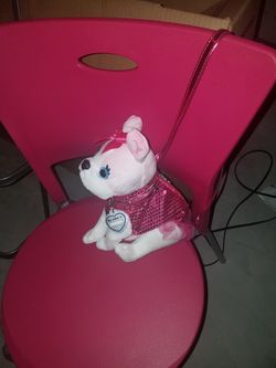 Small Pink and White Doggie Purse