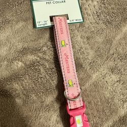 Masters 2024 Small Pet Collar - Pink