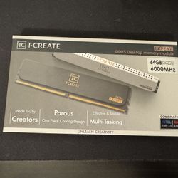 Team Group T-Create 64gb (2x32gb) DDR5-6000 CL34 Black