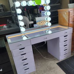 Special New Vanity Desk With Lights Only $1,000