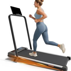 Brand New in box Foldable Walking Pad Treadmill w/ Incline & Handle – Quiet, Portable, Under Desk
