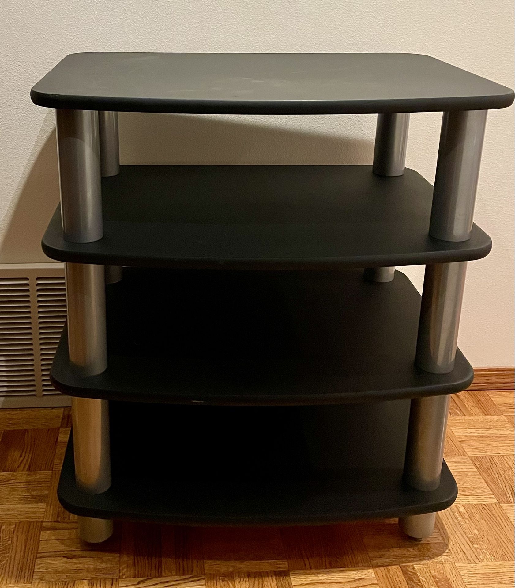 Electronics Audio Video Rack Assembled 4-Shelf Shelving Unit