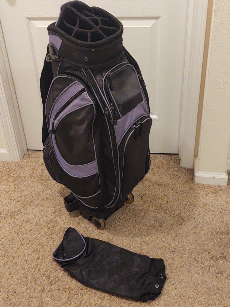 Golfmate 14-Way 2-Wheel Golf Bag with Cover