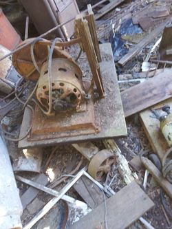 Antique pull cart Industrial