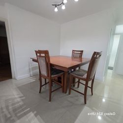 Bar Height Dining Table With Four Chairs 
