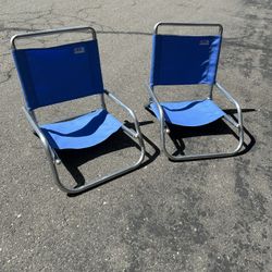 Low Profile Beach Chairs (2)