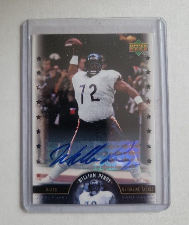 William Perry 2005 Upper Deck Legends Autograph #LS-WP Bears Eagles DT Auto