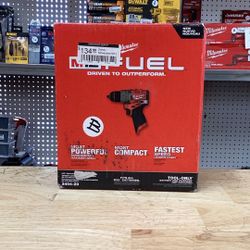 Milwaukee M12 FUEL 12V Lithium-Ion Brushless Cordless 1/2 in. Hammer Drill (Tool-Only)