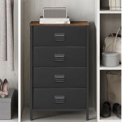 4 Drawer Dresser with Fabric Drawers