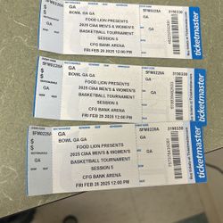  (3) CIAA Basketball Event Tickets