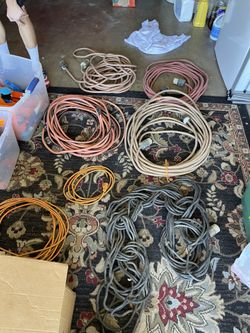 Heavy Gauge Extension Cords 6 Total