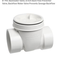 Cinsda New 6” PVC Back Water Valve