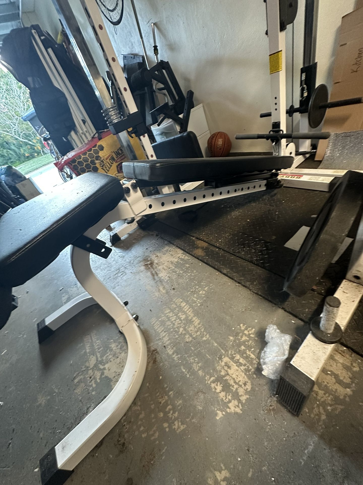 Body Solid Smith Machine And Accessories