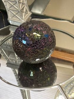 Sparkly Crackle Ball *mostly purple