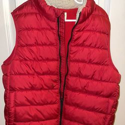 Red Puffer Vest 