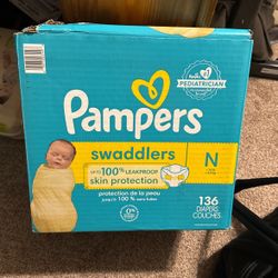 Brand New Box Of Newborn Pampers