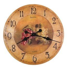 Bulova C3260 Whittingham 18" Grapes Fruit Wall Clock (Brand New)
