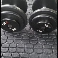 35lbs Dumbells Weights 