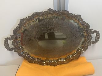 Plated silver platter