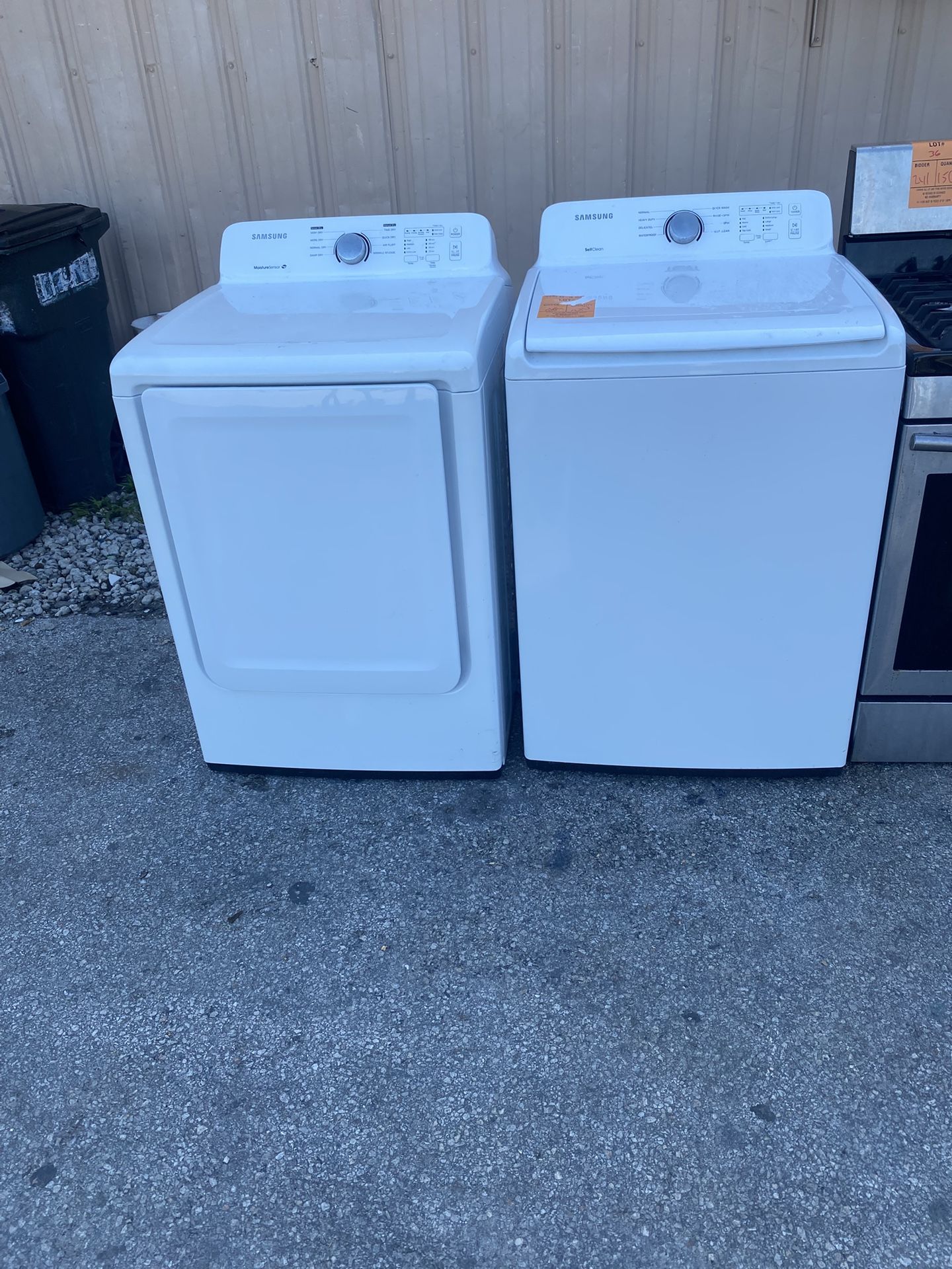 Samsung washer set