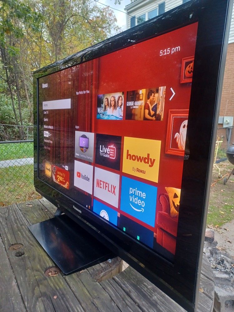 50"PANASONIC 1080P HDTV WITH ROKU REMOTE CONTROL $150 FINAL PRICE