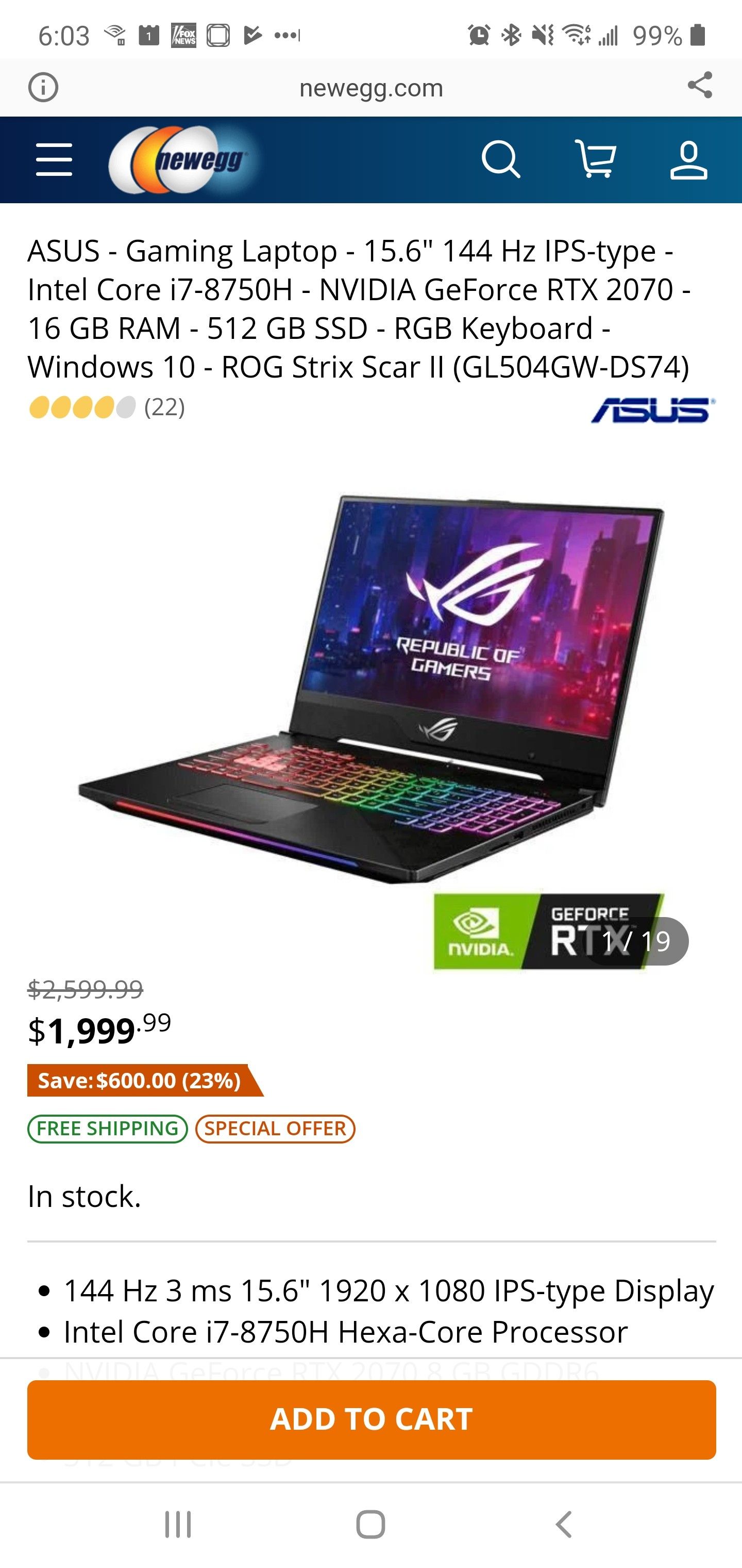 Asus ROG Strix Scar II