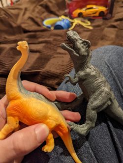 Toy dinosaurs