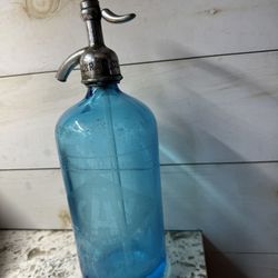 Antique Hand Blown Seltzer Bottle 