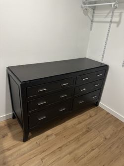 Black Wooden Dresser