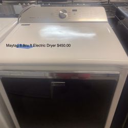 Maytag 8.8 cu.ft- Electric Dryer 