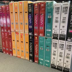 Tv 50-85 Tv $55 Down On Finacing Free Deliver 6 Month Warranty.  $269-1197