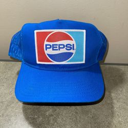 Vintage Pepsi Logo Snapback Trucker Hat One Size Unisex