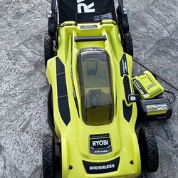 Ryobi 40v Battery 20inch Lawn Mower - Comes With 1 40v 6Amp Battery And Charger 