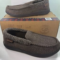 New Dearfoams men’s memory foam washable slippers in/outdoor