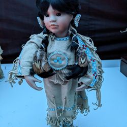      Vintage      INDIAN DOLL
