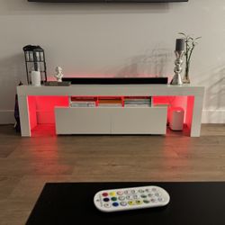 White TV Console