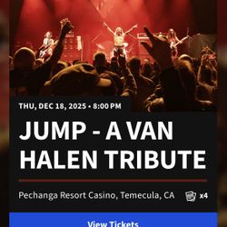JUMP Concert Tickets - Van Halen Tribute Band