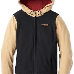 XL Women's Harley-Davidson 120th
Anniversary Deflector Riding Fleece
(Black & Prairie Sand) Jacket