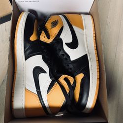 Jordan 1 Yellow Toe Size 7y 