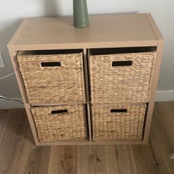 Shelve With Storage Bins 