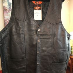Leather Biker Vest