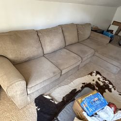 Large 11’ Sectional Sofa with Chaise – $150 OBO