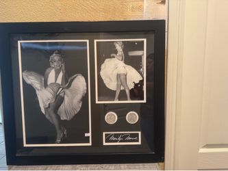 This is a Princess Fine Arts Marilyn Monroe framed collectible