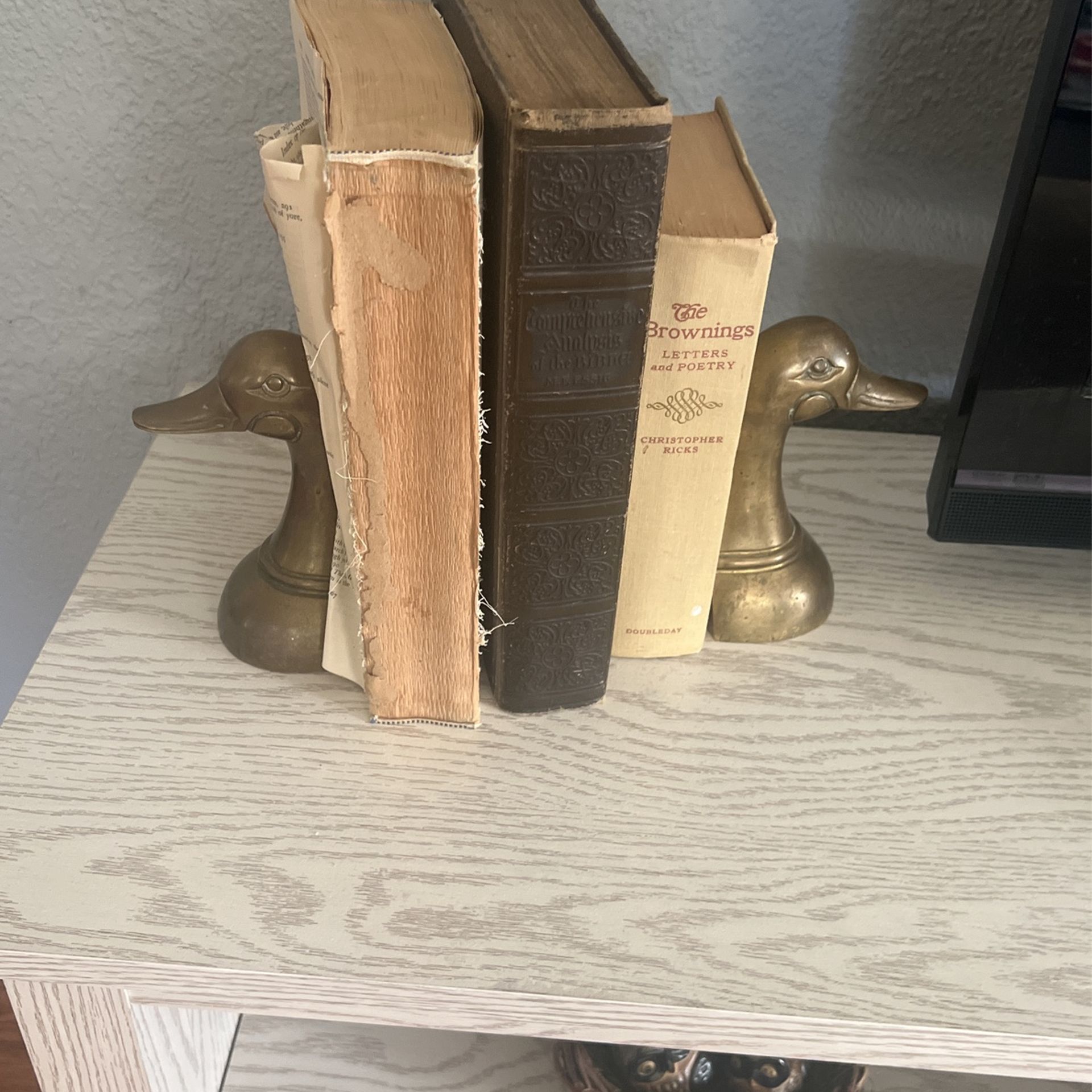 Brass Duck Book End