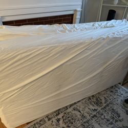 Two Twin Mattresses – Clean, Stain-Free, with Protective Covers