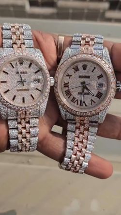 Dimond VVS 1 mossanite Watches men and women 