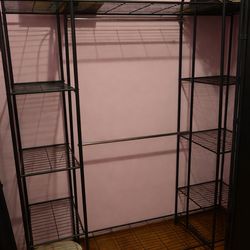 2 clothing racks
