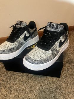 Nike Air Force 1  Flyknit “Oreo” Size 9 
